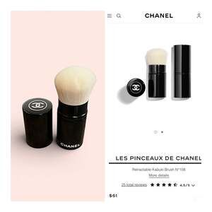 CHANEL LES PINCEAUX DE CHANEL Retractable Kabuki Brush N°108. MSRP$61